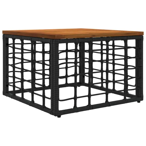 Set vanjskih sofa 9 kom. Crna i tamno siva poliratan - Crna i tamno siva sa stolom Cijena