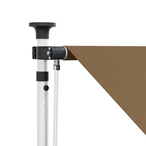 Ručno sklopiva tenda Bež 250 cm - Bež 250 cm Bijeli okvir Cijena