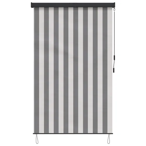 Rolo zavjesa Antracit i bijelo 120 x 250 cm Tkanina i aluminij - Antracit i bijela 120 x 250 cm Cijena