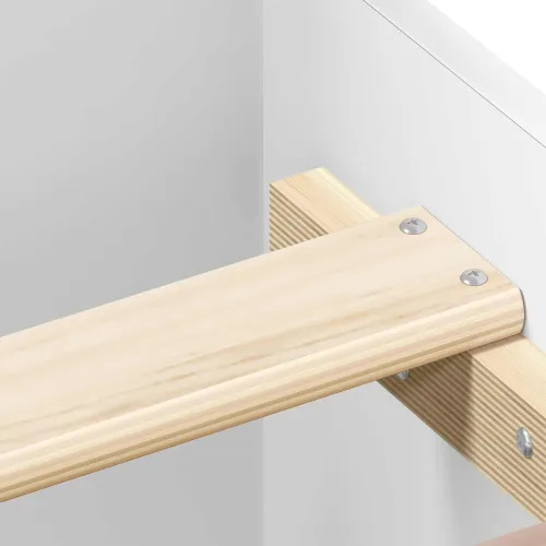 Okvir za krevet Bijela 80 x 200 cm Konstruirano drvo - Bijela 80 x 200 cm Cijena