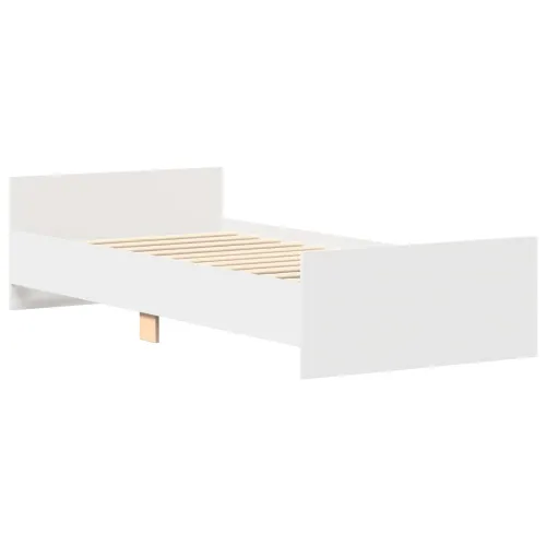 Okvir za krevet Bijela 80 x 200 cm Konstruirano drvo - Bijela 80 x 200 cm Cijena