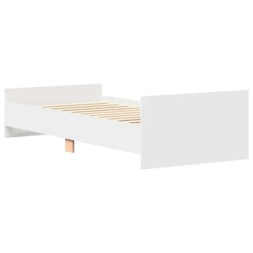 Okvir za krevet Bijela 80 x 200 cm Konstruirano drvo - Bijela 80 x 200 cm Cijena