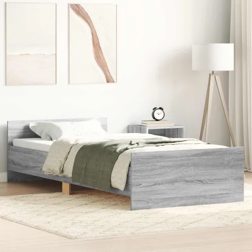 Okvir za krevet Siva Sonoma 80 x 200 cm Konstruirano drvo - Siva Sonoma 80 x 200 cm Cijena