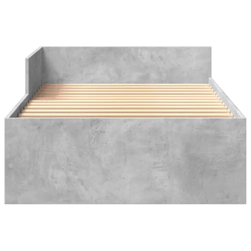 Okvir kreveta s uzglavljem Betonska siva 80 x 200 cm - Betonska siva 80 x 200 cm Cijena