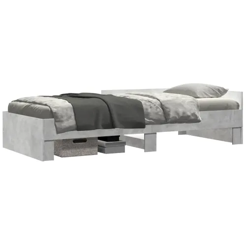 Okvir kreveta s uzglavljem Betonska siva 80 x 200 cm - Betonska siva 80 x 200 cm Cijena