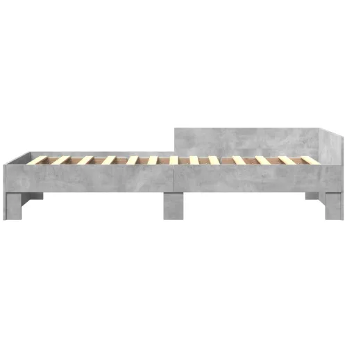 Okvir kreveta s uzglavljem Betonska siva 80 x 200 cm - Betonska siva 80 x 200 cm Cijena