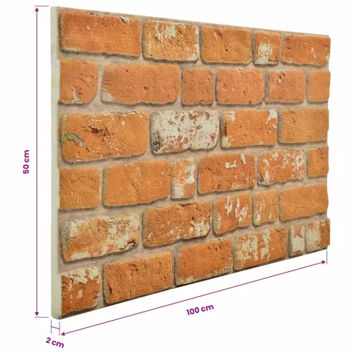 Zidne panele 10 kom. 100 x 50 cm Opeka EPS pjena - Opeka Cijena
