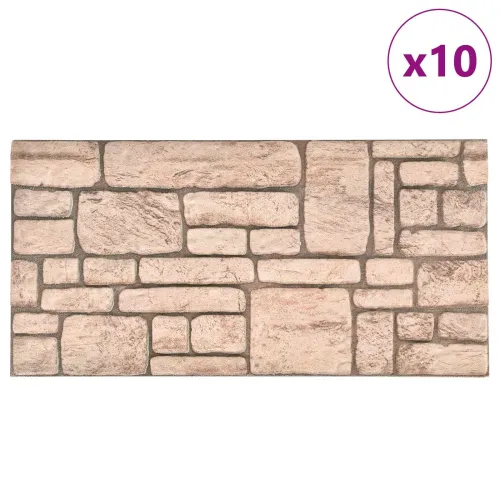 Zidne panele 10 kom. 100 x 50 cm Bež EPS pjena - Bež Cijena