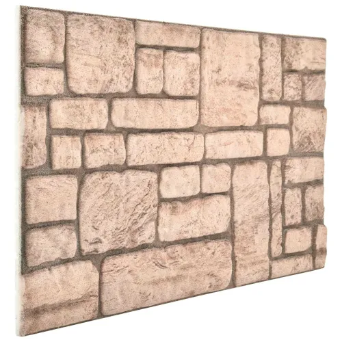 Zidne panele 10 kom. 100 x 50 cm Bež EPS pjena - Bež Cijena