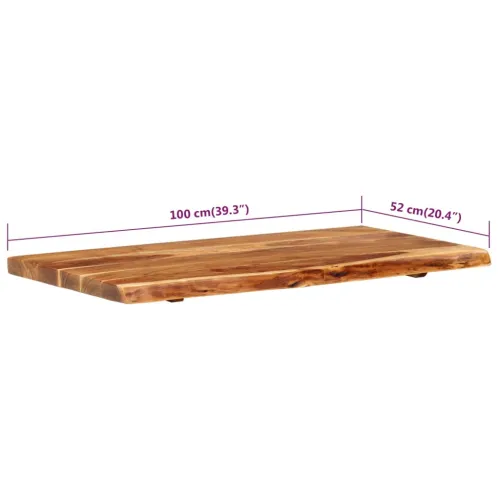 Vrh za kupaonski ormarić od bagremovog drva 100x52x3,8 cm - 100 x 52 x 3.8 cm Cijena