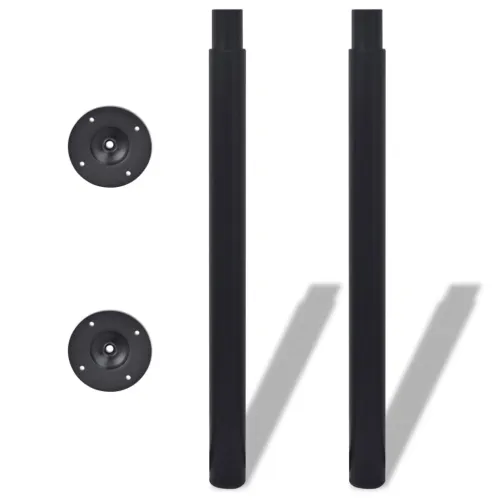 Teleskopske noge za stol 4 kom crne 710 - 1100 mm - Crna 4 1 Cijena