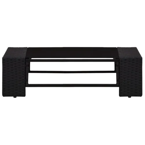 3-dijelna vrtna garnitura od poliratana crna - Crna 1 Kutna sofa (lijevi naslon za ruku) + kutna sofa (desni naslon za ruku) + s Cijena