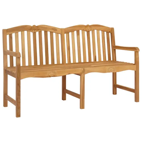Ručno rezbarena klupa s motivom školjke 155 x 60 x 94 cm - s uzorkom školjke Cijena