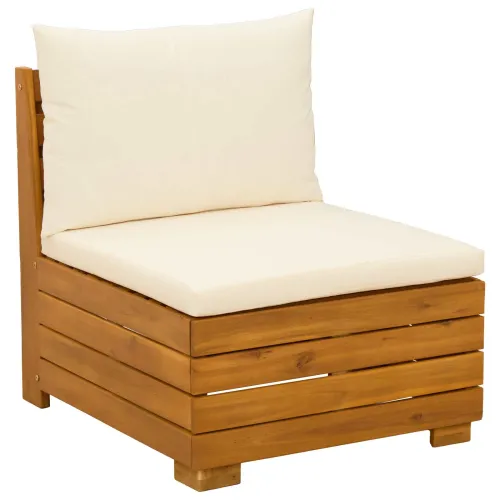 6 kom. Set vanjskih sofa Čvrsto drvo akacije Smeđa Cijena