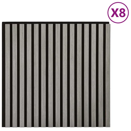 Zidne panele 8 kom. 60,5 x 60 cm Siva - Siva Cijena
