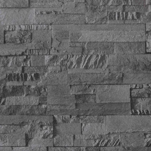 3D tapeta kamena Crna 10 x 0,53 m N woven tkanina - Crna Cijena