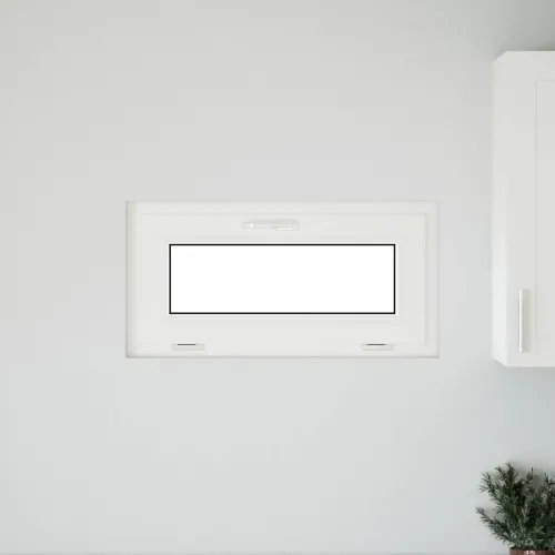 Unutarnja boja prozora u podrumu bijela RISOR 80 x 40 cm - Bijela 80 x 40 cm s dvostrukim staklenjem Cijena