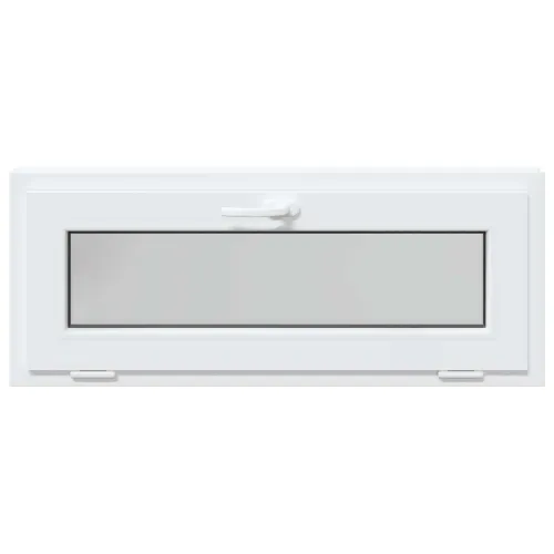 Unutarnja boja prozora u podrumu bijela RISOR 110 x 40 cm - Bijela 110 x 40 cm s trostrukim staklenjem Cijena