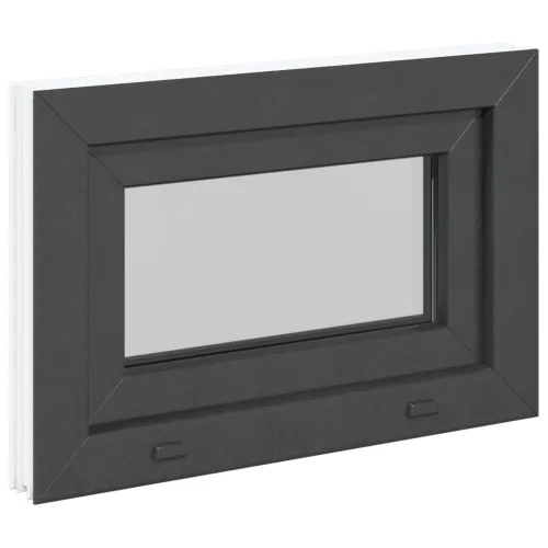 Unutarnja boja prozora u podrumu bijela RISOR 60 x 40 cm - Antracit 60 x 40 cm s trostrukim staklenjem Cijena
