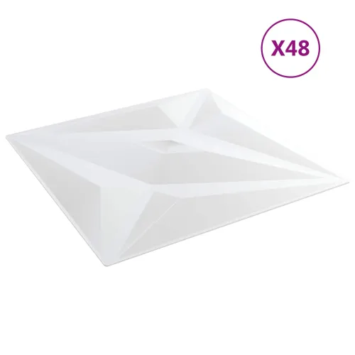 Zidne panele 12 kom. 50 x 50 cm Bijela zvijezda XPS pjena - Bijela zvijezda 48 Cijena