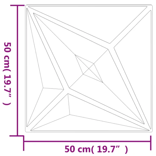 Zidne panele 12 kom. 50 x 50 cm Bijela zvijezda XPS pjena - Bijela zvijezda 48 Cijena