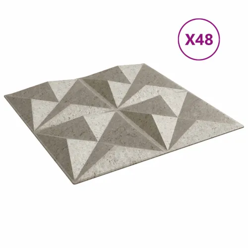 Zidne panele 48 kom. 50 x 50 cm Origami beton XPS pjena - Origami beton 48 Cijena