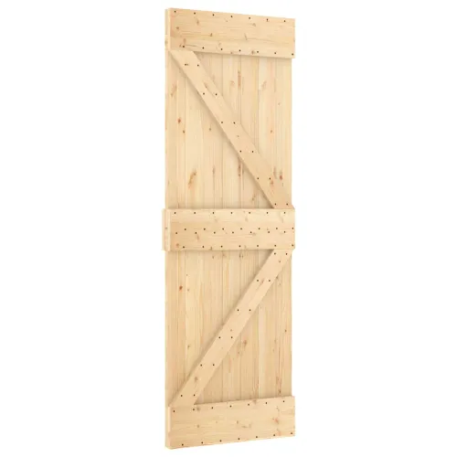 Klizna vrata NARVIK Prirodna i crna 70 x 210 cm (213,5 cm) - 70 x 210 cm (213,5 cm) Trokutasti Cijena
