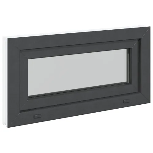 Unutarnja boja prozora u podrumu bijela RISOR 80 x 40 cm - Antracit 80 x 40 cm s trostrukim staklenjem Cijena
