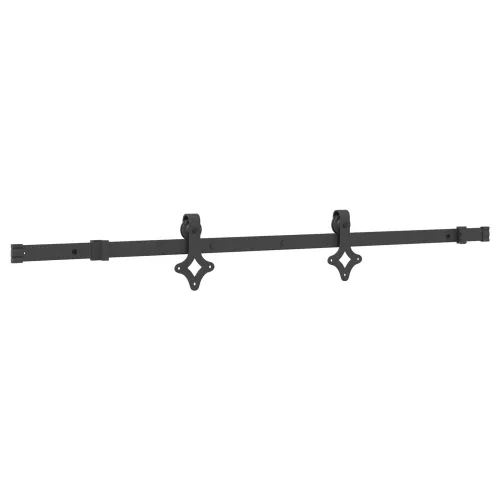 Klizna vrata NARVIK Prirodna i crna 80 x 210 cm (152,5 cm) - 80 x 210 cm (152,5 cm) križni dizajn Cijena