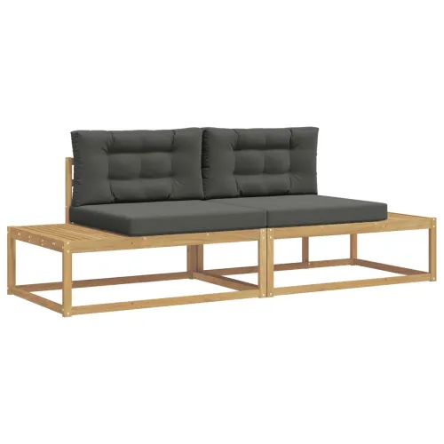 Set vanjskih sofa Poliester Bijela - bijela i antracit Cijena