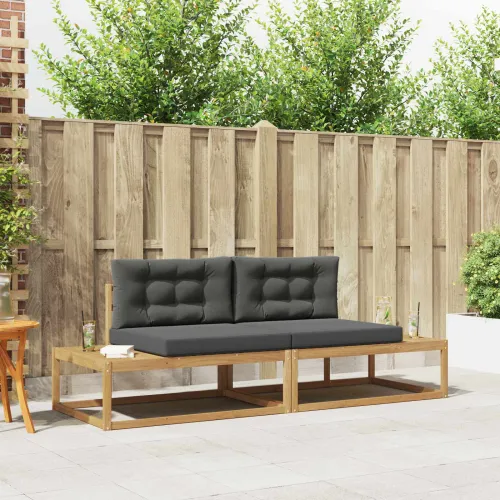 Set vanjskih sofa Poliester Bijela - bijela i antracit Cijena