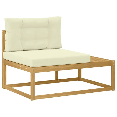 Set vanjskih sofa Poliester Bijela - Bijela i krem Cijena