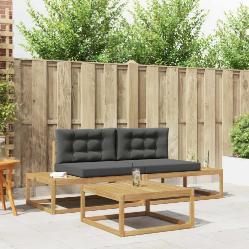 Set vanjskih sofa Poliester Bijela - bijela i antracit Cijena