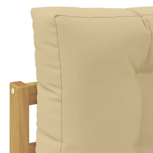 Set vanjskih sofa 6 kom. Bijela i bež Poliester - Bijela i bež Cijena