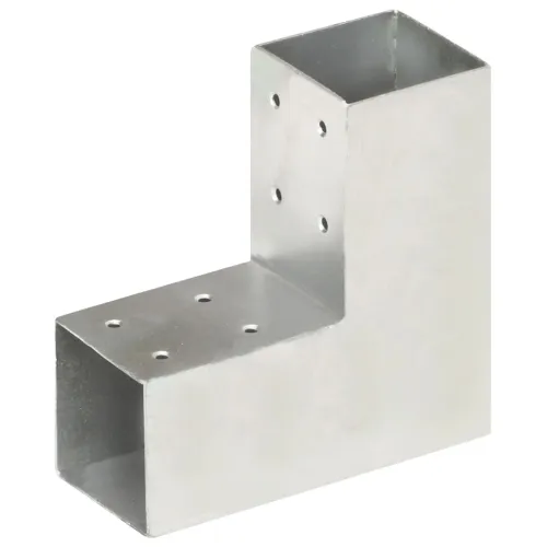 Spojnici za stupove u L-obliku 4 kom pocinčani metal 71 x 71 mm - 71 x 71 cm 4 Oblik slova L Cijena