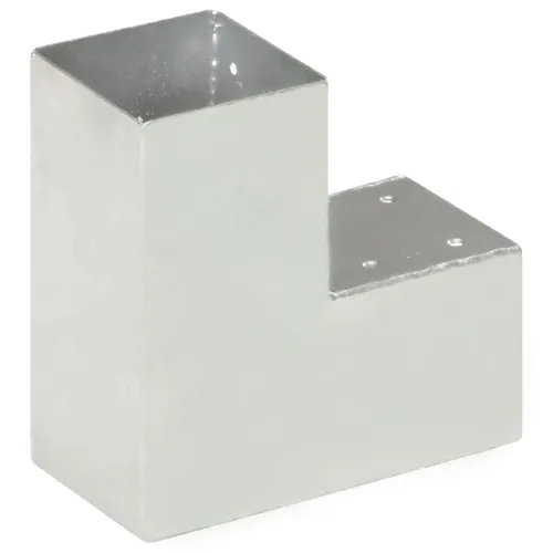 Spojnik za stupove u L-obliku od pocinčanog metala 91 x 91 mm - 91 x 91 mm 1 Oblik slova L Cijena