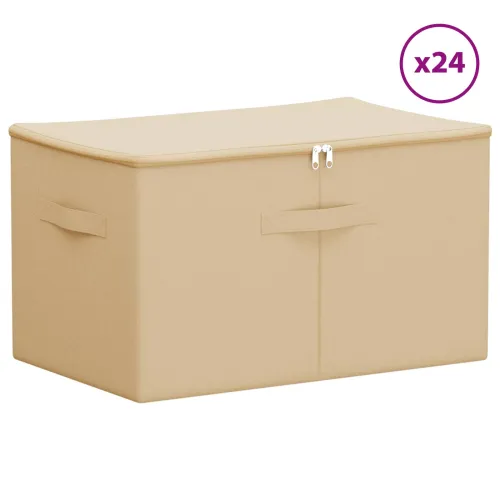 Kutija za spremanje 24 kom. Netkana tkanina 55 x 35 x 32 cm - Krem 24 55 x 35 x 32 cm Cijena