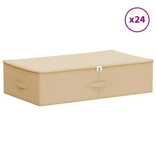 Kutija za spremanje 24 kom. Netkana tkanina 70 x 40 x 18 cm - Krem 24 70 x 40 x 18 cm Cijena