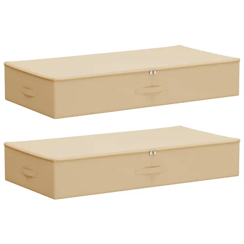Kutija za spremanje 2 kom. Netkana tkanina 100 x 50 x 18 cm - Krem 2 100 x 50 x 18 cm Cijena