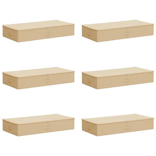 Kutija za spremanje 6 kom. Netkana tkanina 100 x 50 x 18 cm - Krem 6 100 x 50 x 18 cm Cijena