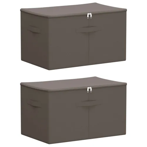 Kutija za spremanje 2 kom. Netkana tkanina 60 x 43 x 35 cm Siva - Siva 2 60 x 43 x 35 cm Cijena