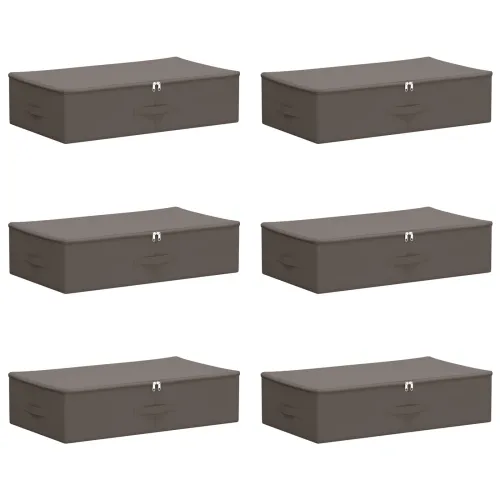 Kutija za spremanje 6 kom. Netkana tkanina 70 x 40 x 18 cm Siva - Siva 6 70 x 40 x 18 cm Cijena