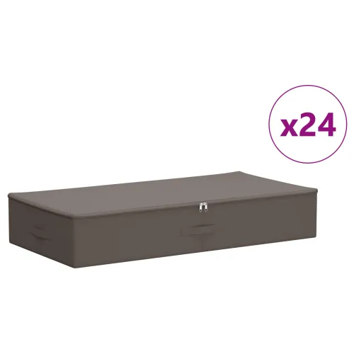 Kutija za spremanje 24 kom. Netkana tkanina 90 x 48 x 15 cm - Siva 24 90 x 48 x 15 cm Cijena
