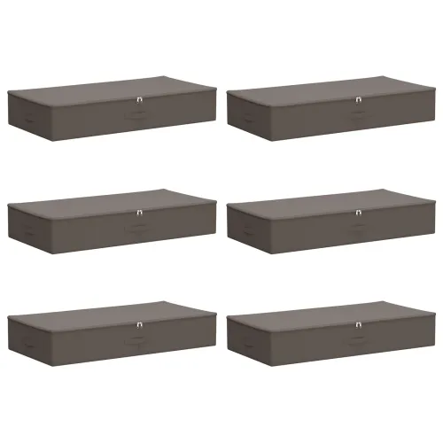 Kutija za spremanje 6 kom. Netkana tkanina 100 x 50 x 18 cm - Siva 6 100 x 50 x 18 cm Cijena