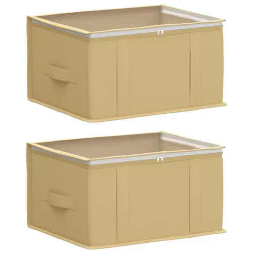 Kutija za pohranu s prozirnim prozorom na vrhu Krem - Krem 1 50 x 30 x 25 cm Cijena