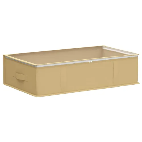 Kutija za pohranu s prozirnim prozorom na vrhu Krem - Krem 1 70 x 40 x 18 cm Cijena