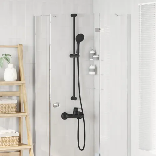 Set glave tuša Crna 150 cm Nehrđajući čelik - Crna Cijena