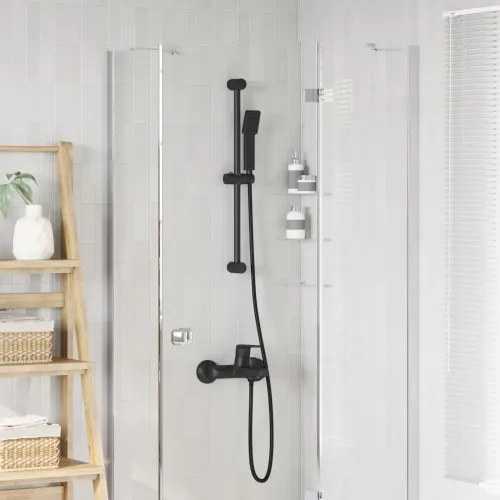 Set sustava za tuš Crna 70 cm Nehrđajući čelik - Crna 70 cm Cijena