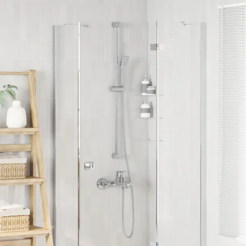 Set sustava za tuš Krom 100 cm Nehrđajući čelik - Krom 100 cm Cijena