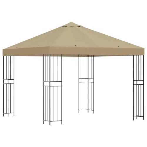 Gazebo 3 x 3 m Bež Poliester i čelik 190 gsm - Bež Bez bočnog zida Cijena
